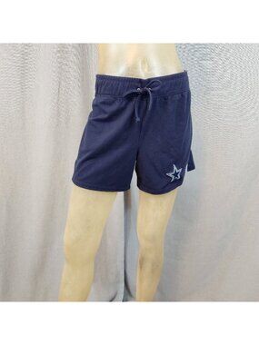 Concepts Sports Blue NFL Cowboys Elastic Waist Shorts Short Womens MEDIUM 8 - 10